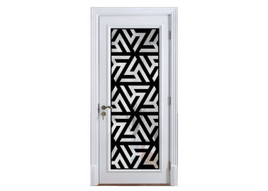 กระจกประตูเหล็กรูปวงรีสีดำด้านคลาสสิกโมเดิร์น 40 นิ้ว X 96 นิ้ว